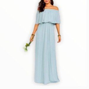 NWOT Show Me Your Mumu Hacienda Maxi Dress Blue M